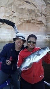 Great catch 6 lb. Striper 3-19-16