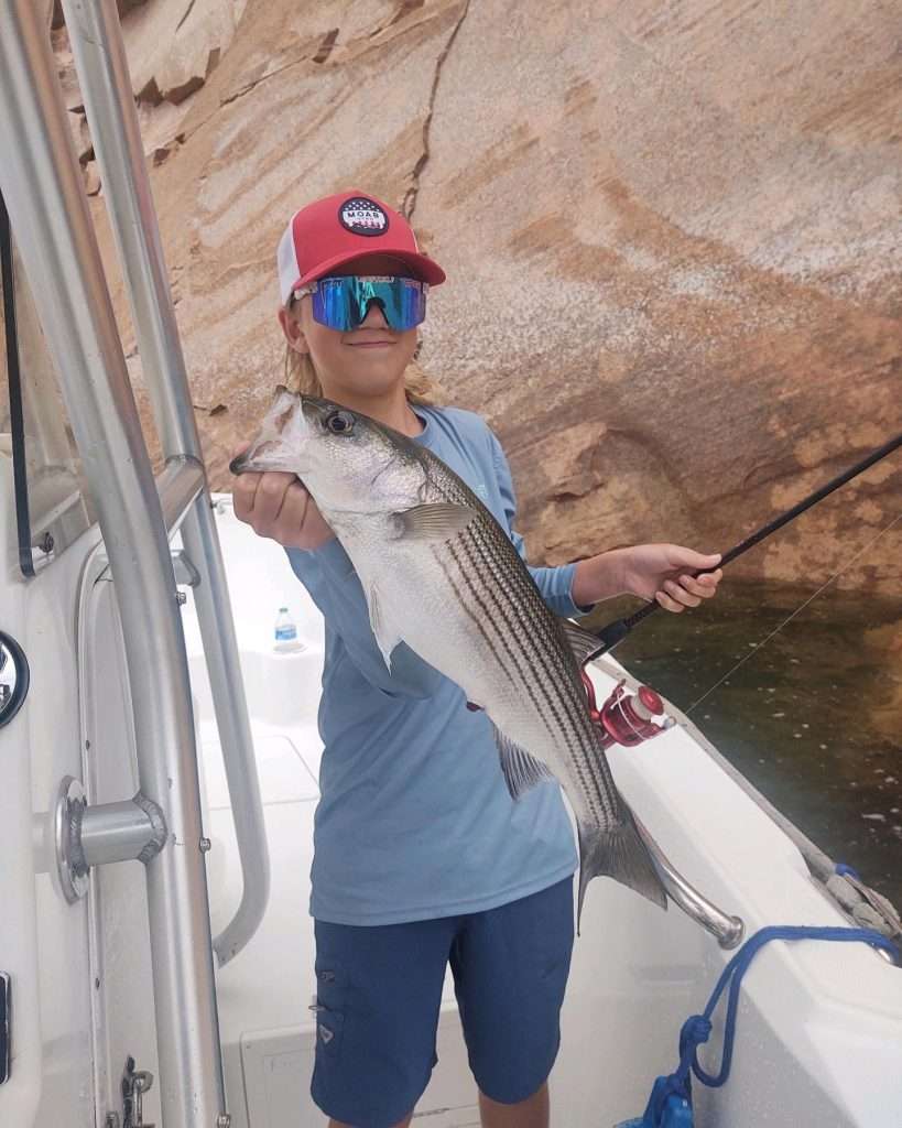 Jaeden a great little angler!
